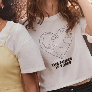 H&M | NWOT Future is Yours Crop Top